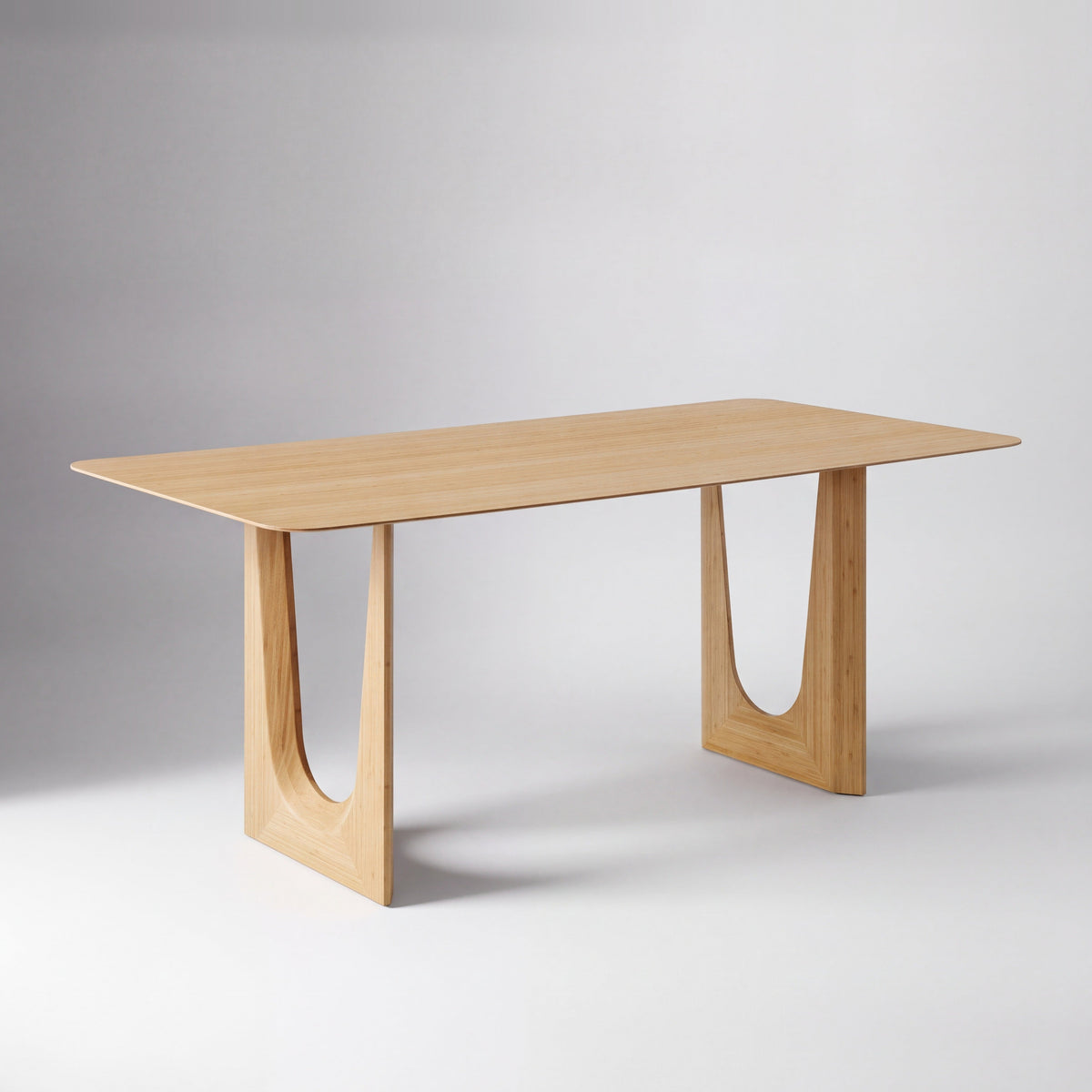 Greenington Hanna Dining Table in Wheat bamboo, on a studio background