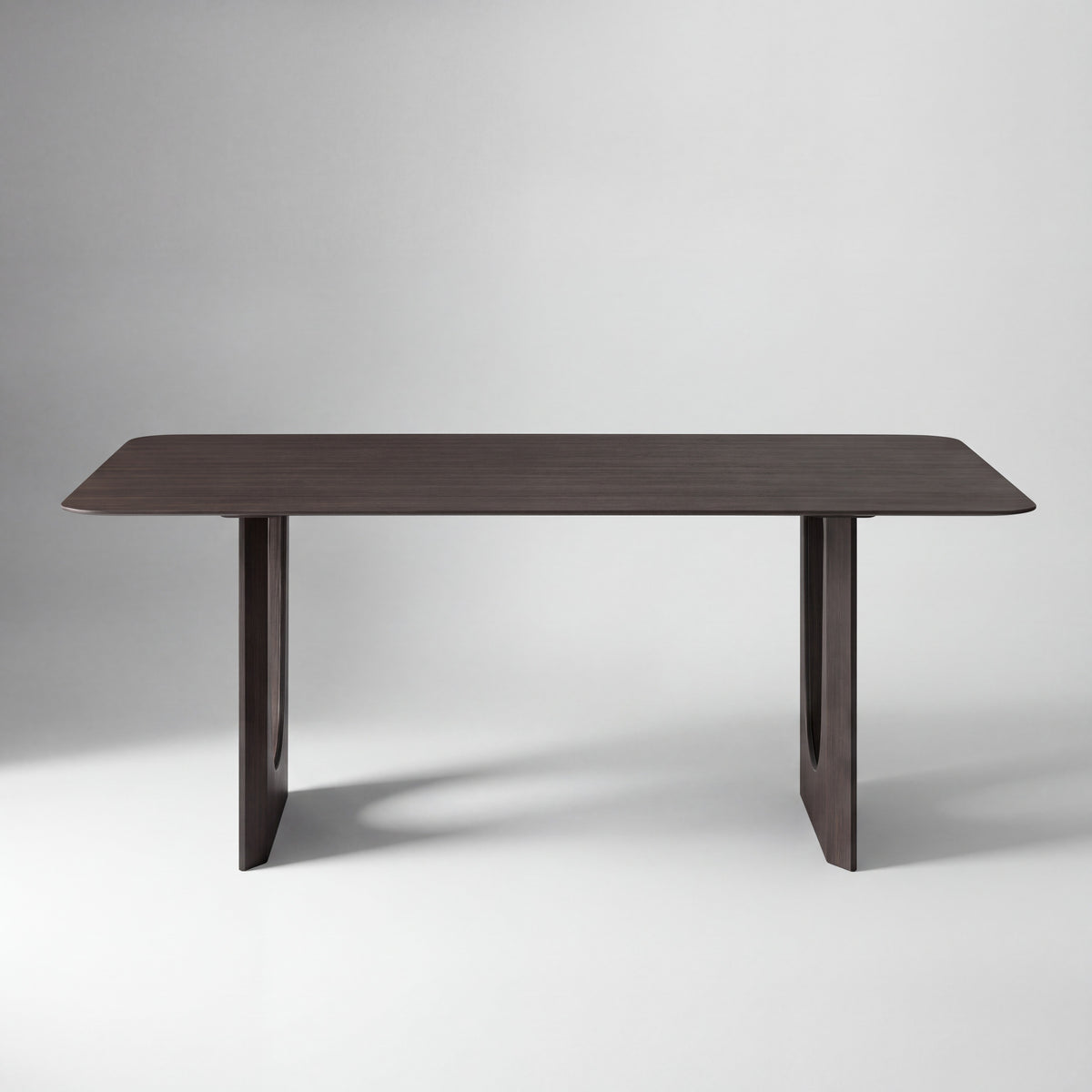 Greenington Hanna Dining Table in Caviar bamboo, studio photo on a plain background