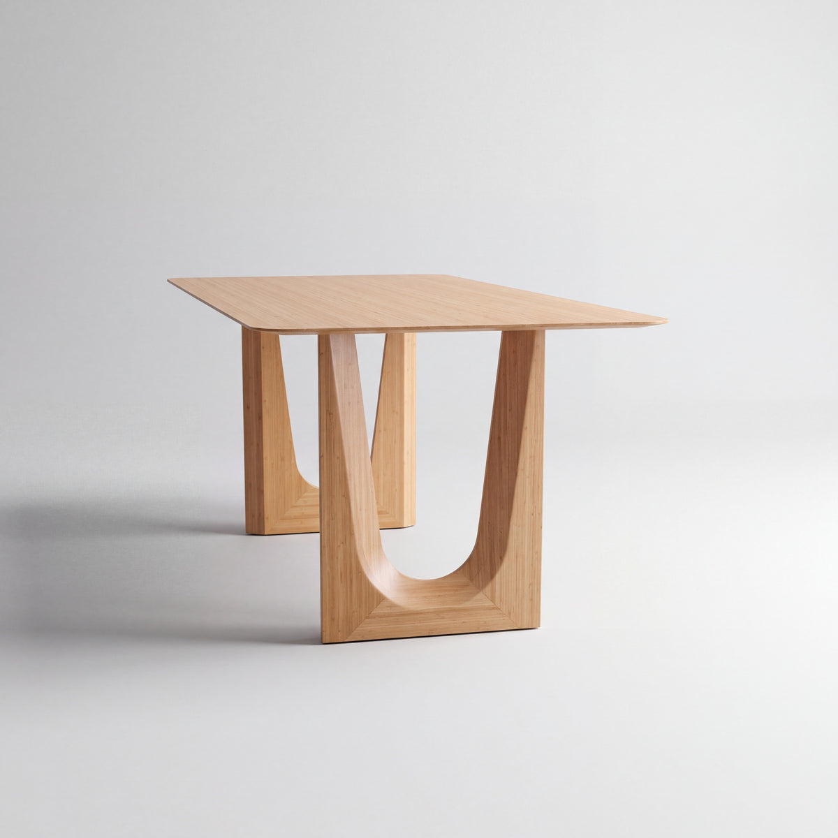 Greenington Hanna Dining Table in Wheat bamboo, on a studio background