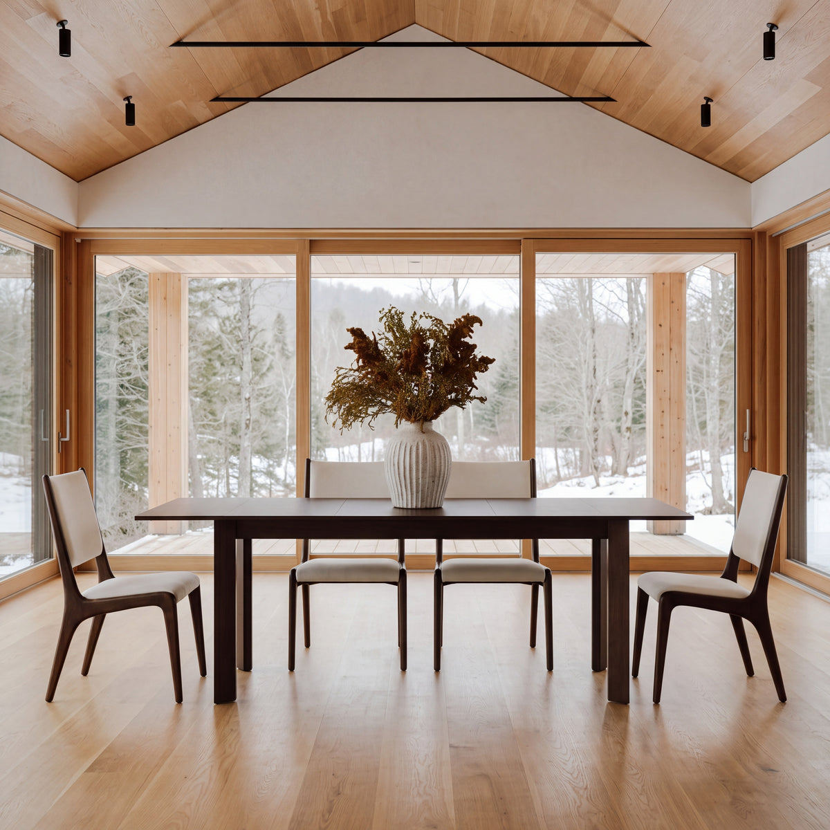 Hudson dining table in Black Walnut