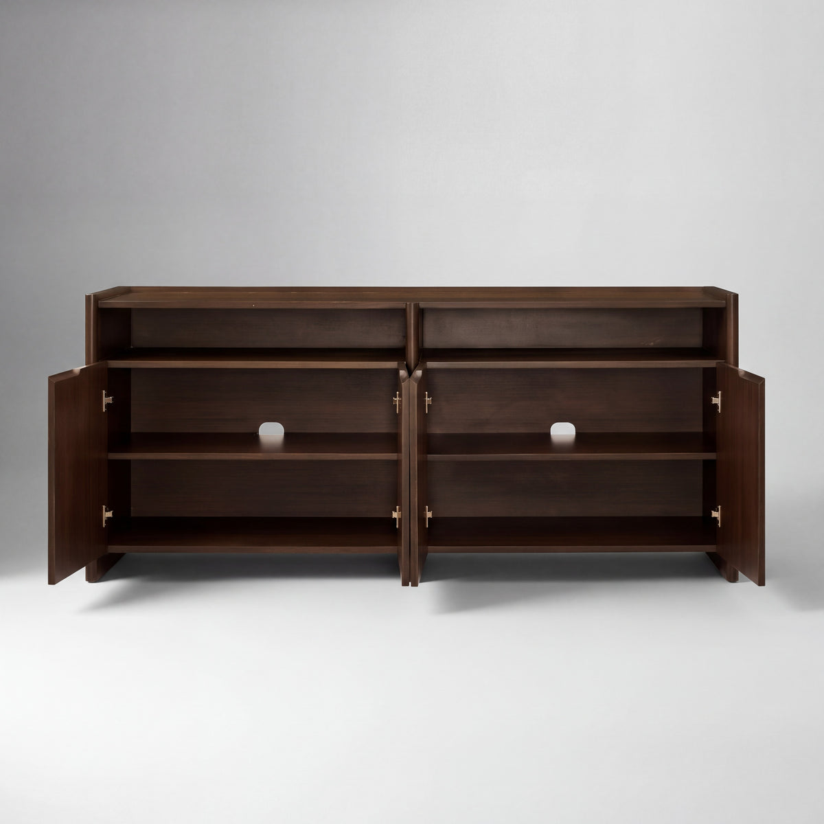 Greenington Hudson Sideboard/Media Center in Black Walnut bamboo, studio photo on a plain background