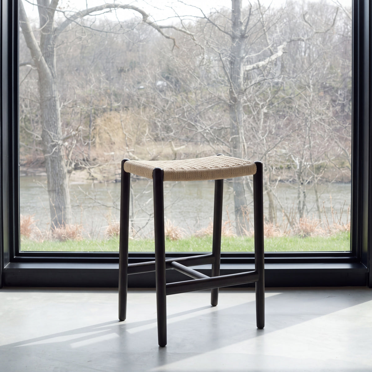 Leif counter stool in Caviar