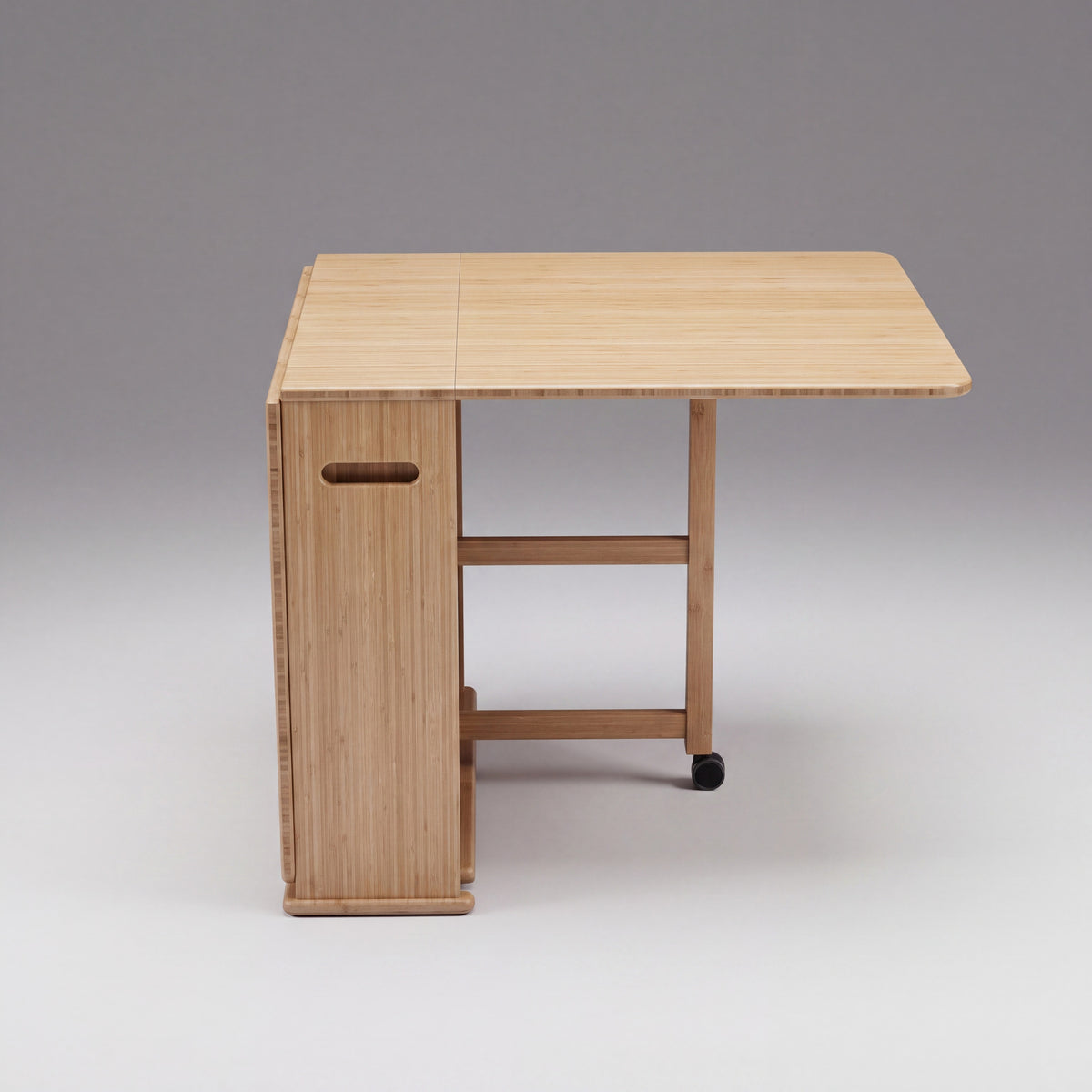 Greenington Linden Gateleg Table in Caramelized bamboo, studio photo on a plain background