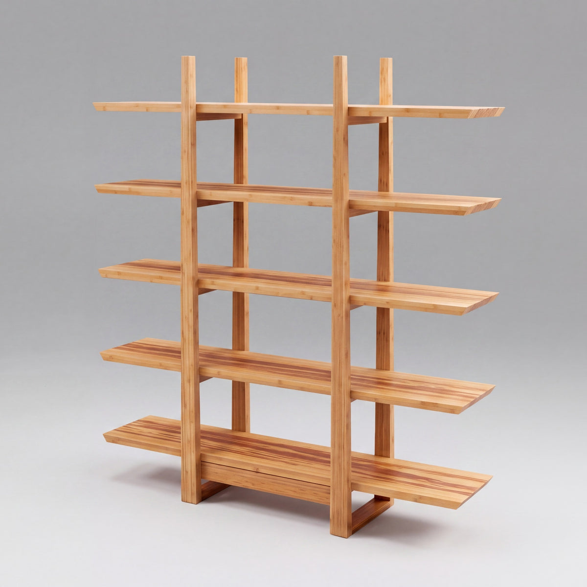 Greenington Magnolia Shelf in Caramelized bamboo, on a studio background