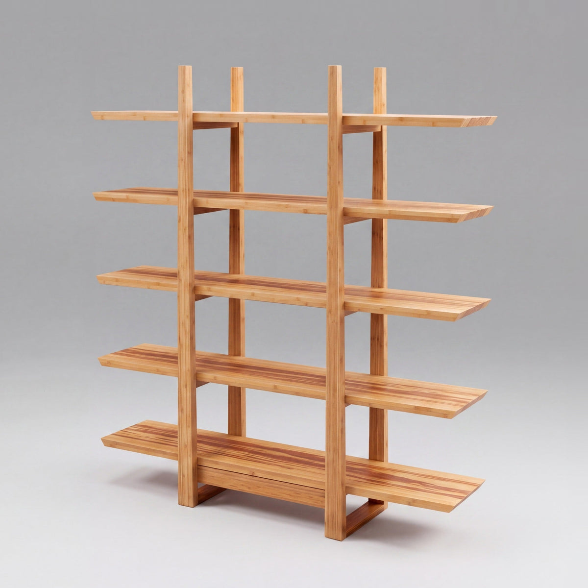 Greenington Magnolia Shelf in Caramelized bamboo, on a studio background