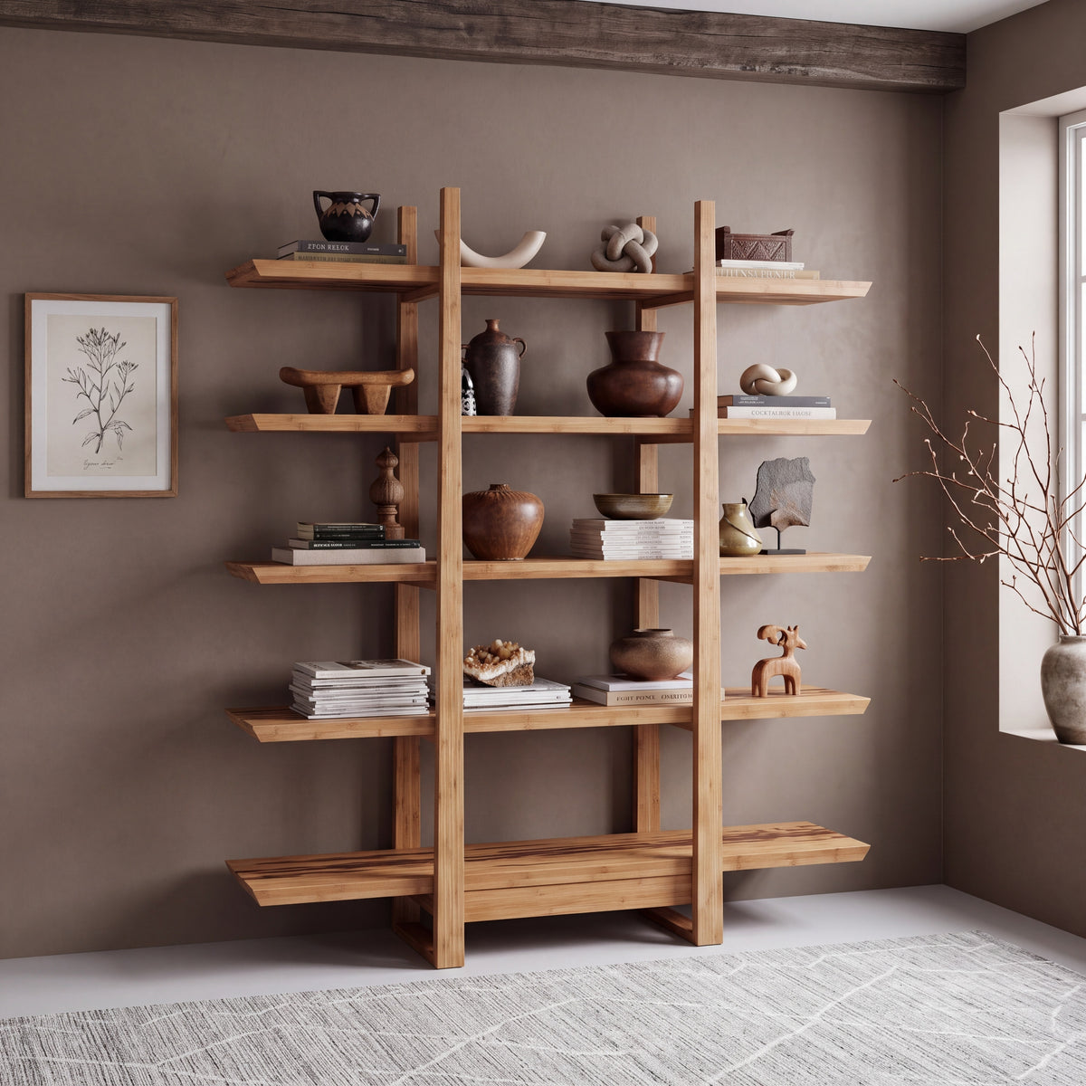 Greenington Magnolia Shelf in Caramelized bamboo