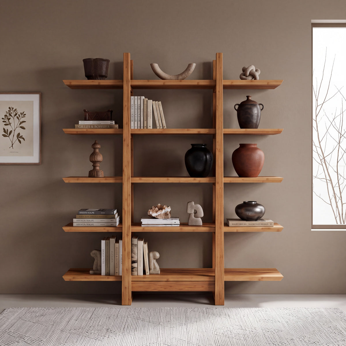 Greenington Magnolia Shelf in Caramelized bamboo