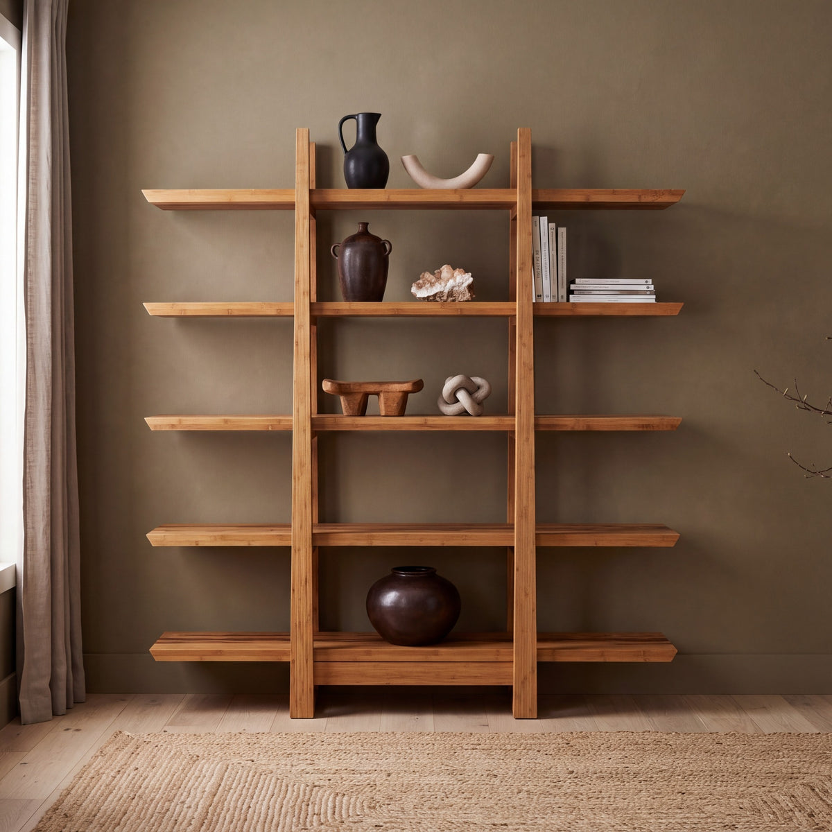 Greenington Magnolia Shelf in Caramelized bamboo