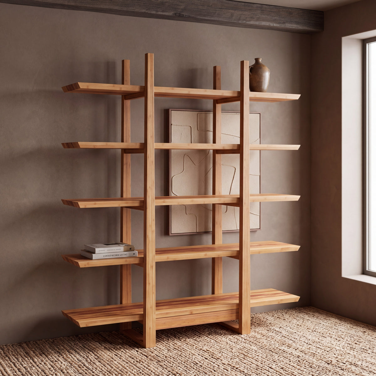 Greenington Magnolia Shelf in Caramelized bamboo