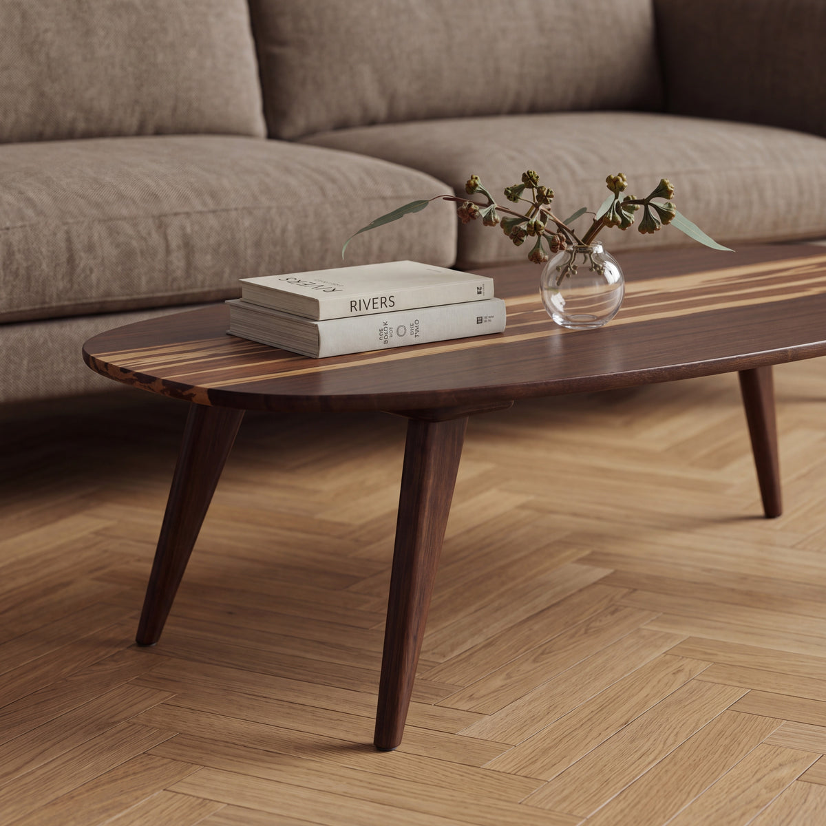 Malibu coffee table in Black Walnut