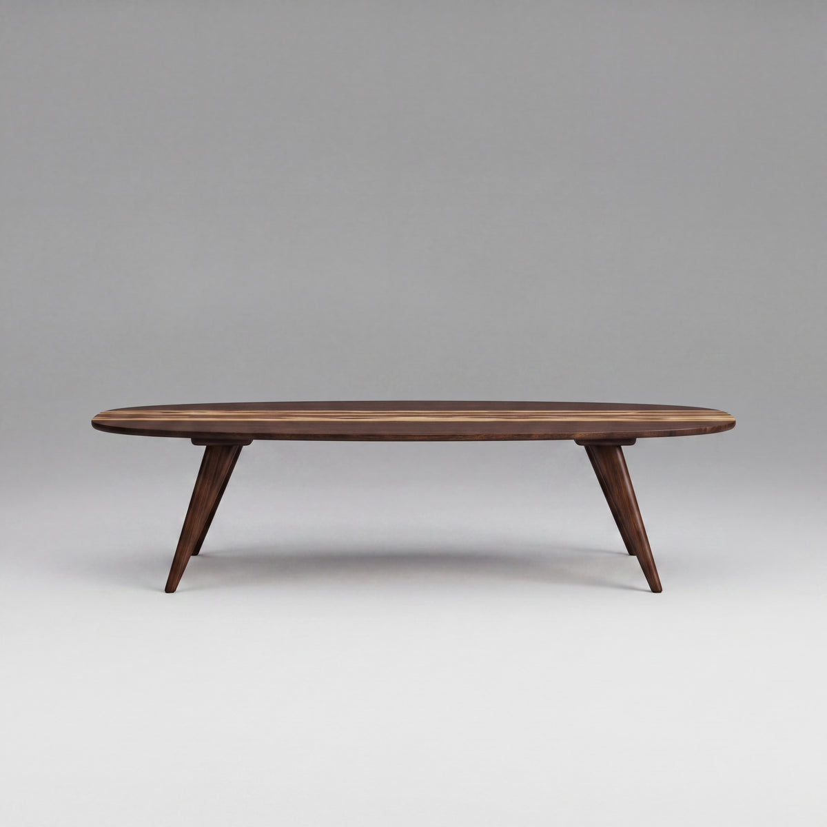 Greenington Malibu Coffee Table in Black Walnut bamboo, shown on a plain background