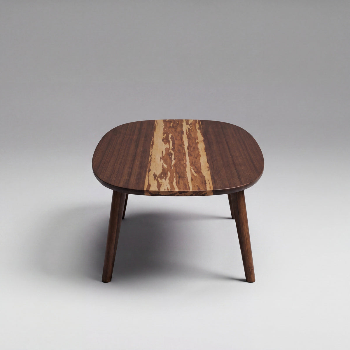 Greenington Malibu Coffee Table in Black Walnut bamboo, studio photo on a plain background