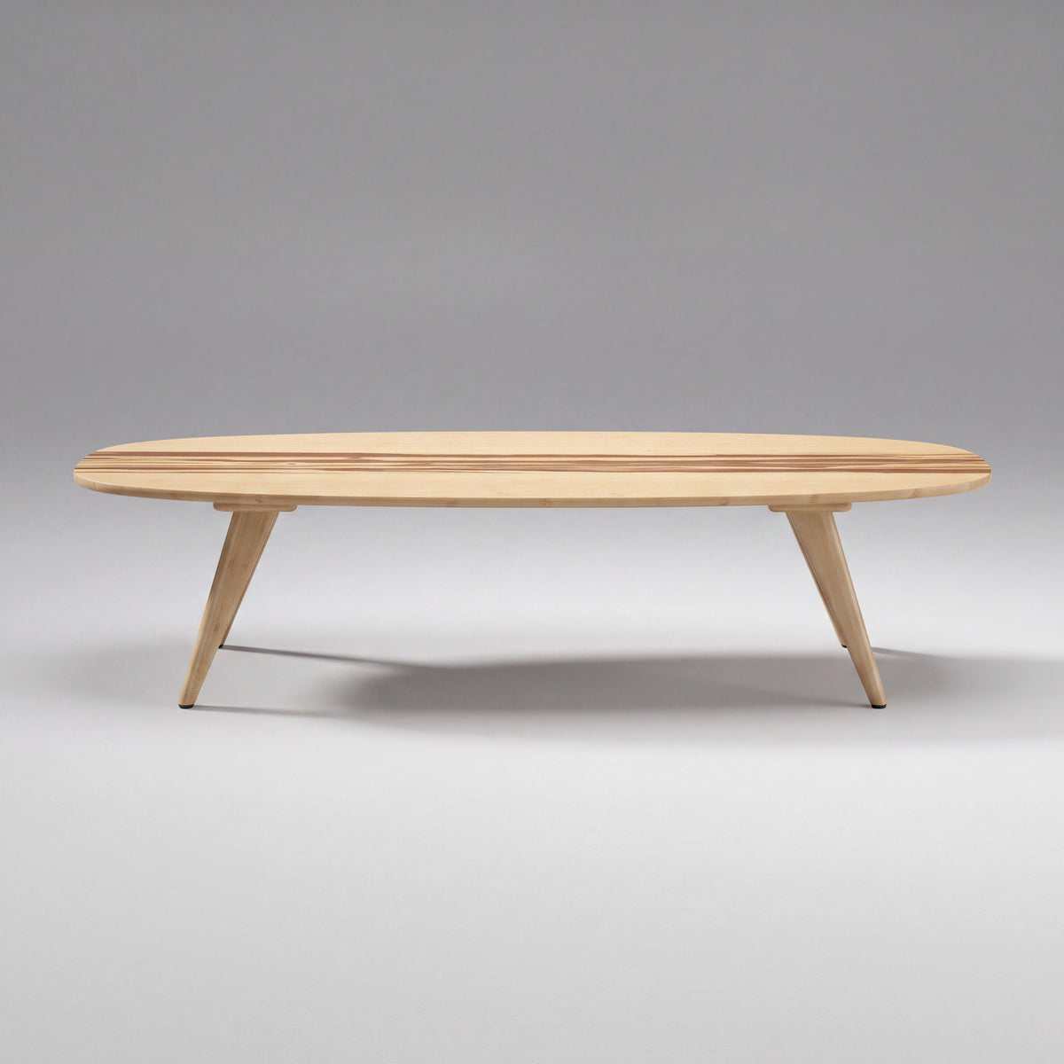 Greenington Malibu Coffee Table in Caramelized bamboo, shown on a plain background