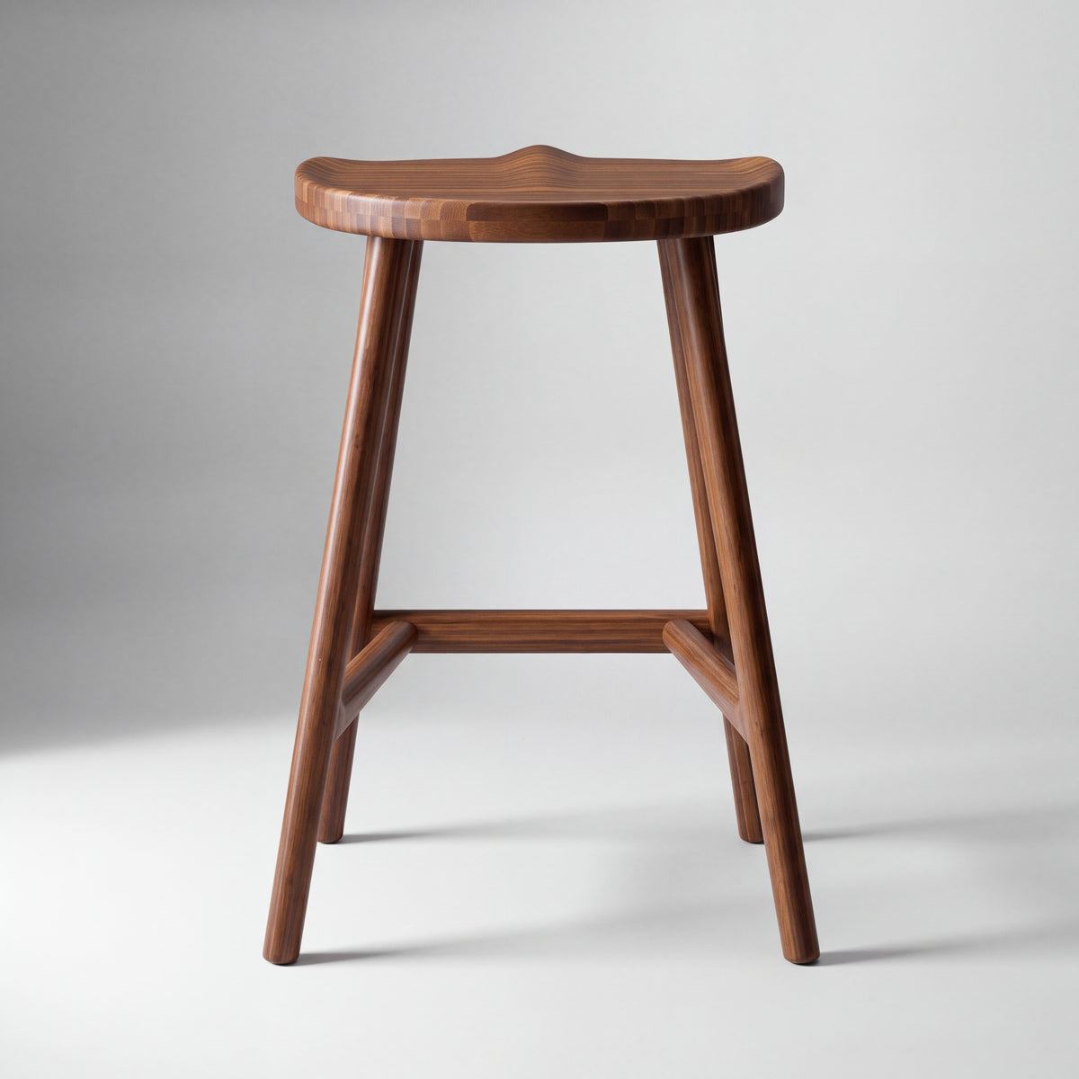 Greenington Max Counter Stool in Amber bamboo, shown on a plain background