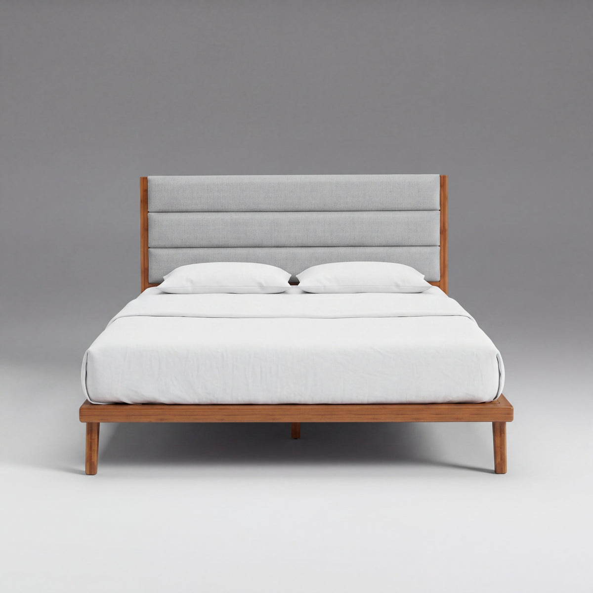 Greenington Mercury Platform Bed in Amber bamboo, shown on a plain background