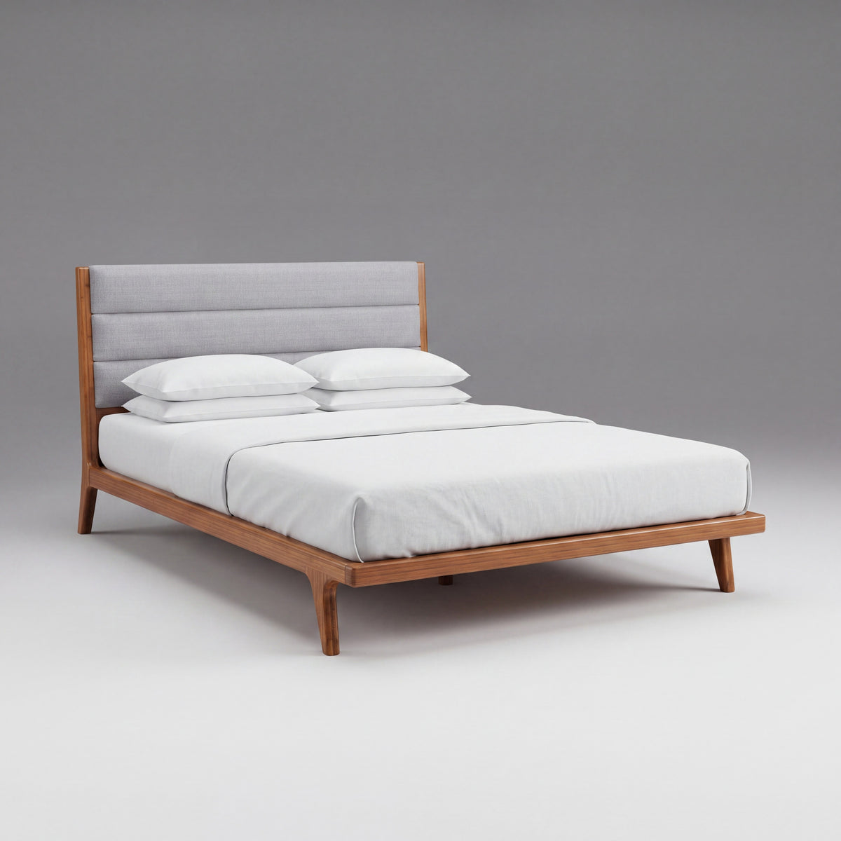 Greenington Mercury Platform Bed in Amber bamboo, on a studio background