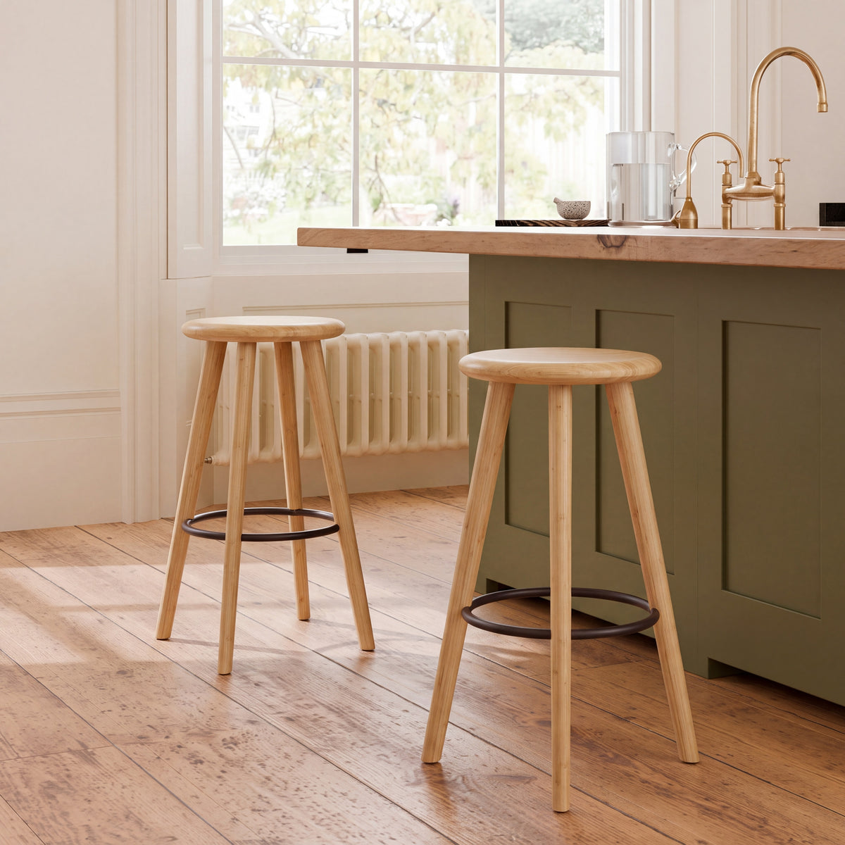 Greenington Mimosa Bar Stool in Caramelized bamboo