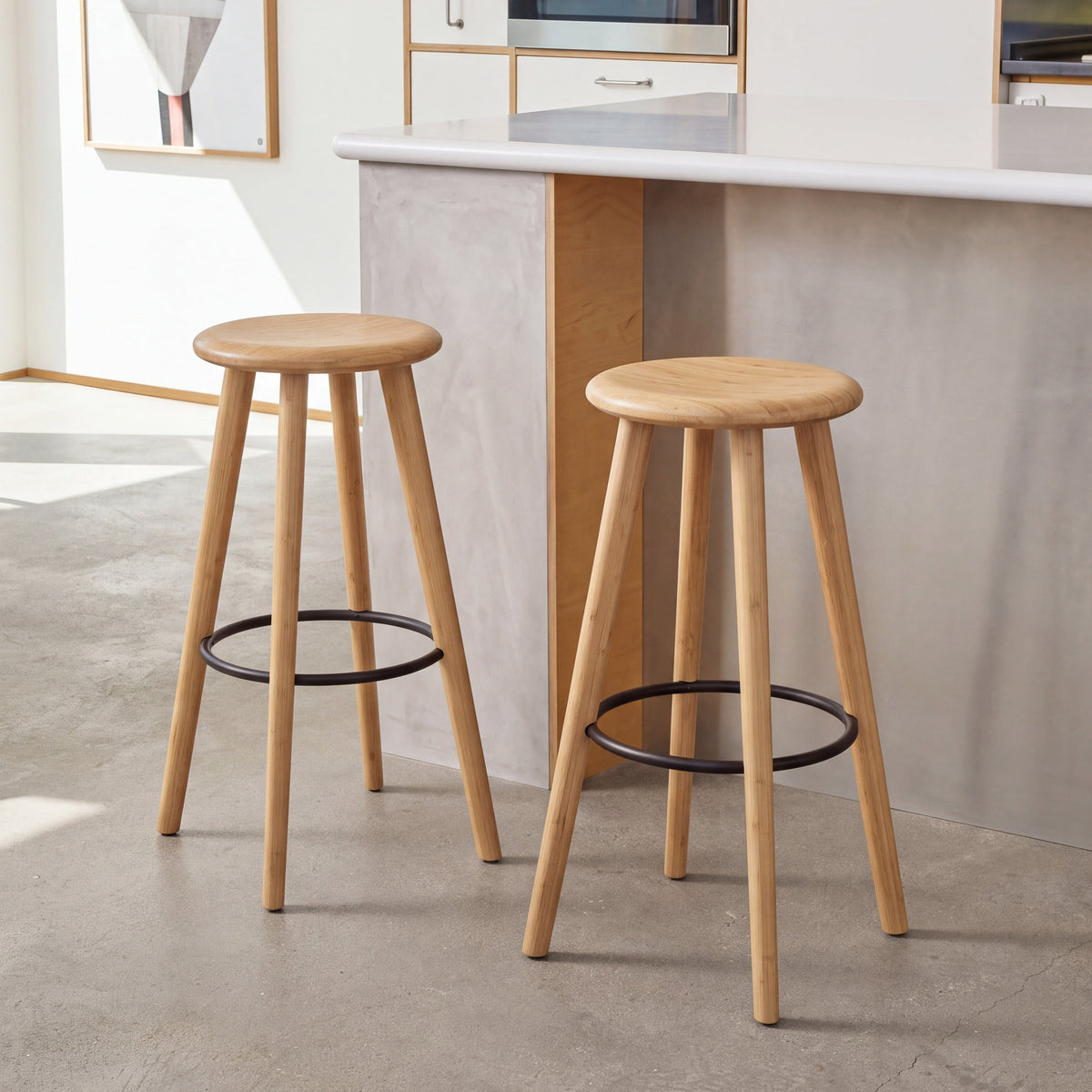 Greenington Mimosa Bar Stool in Caramelized bamboo