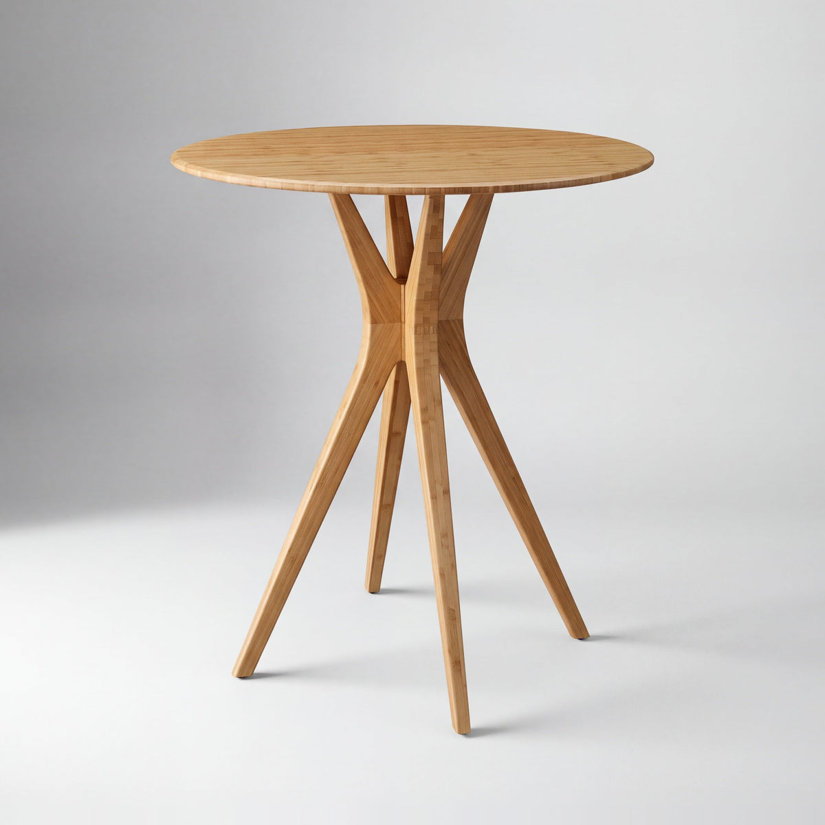 Greenington Mimosa Bar Table in Caramelized bamboo, on a studio background