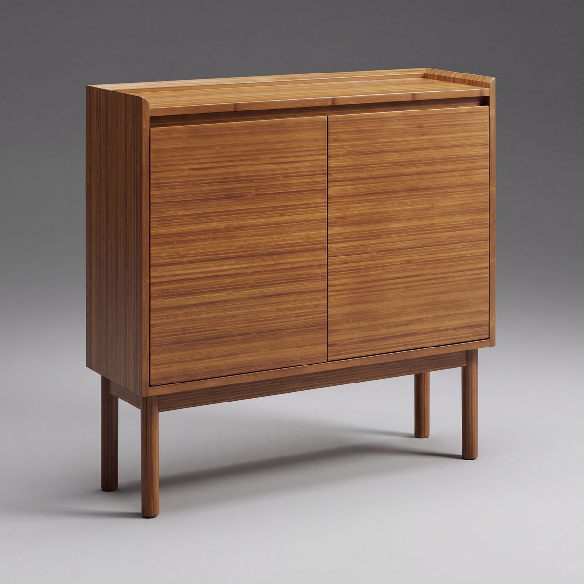 Greenington Mira Console in solid bamboo, shown on a plain background