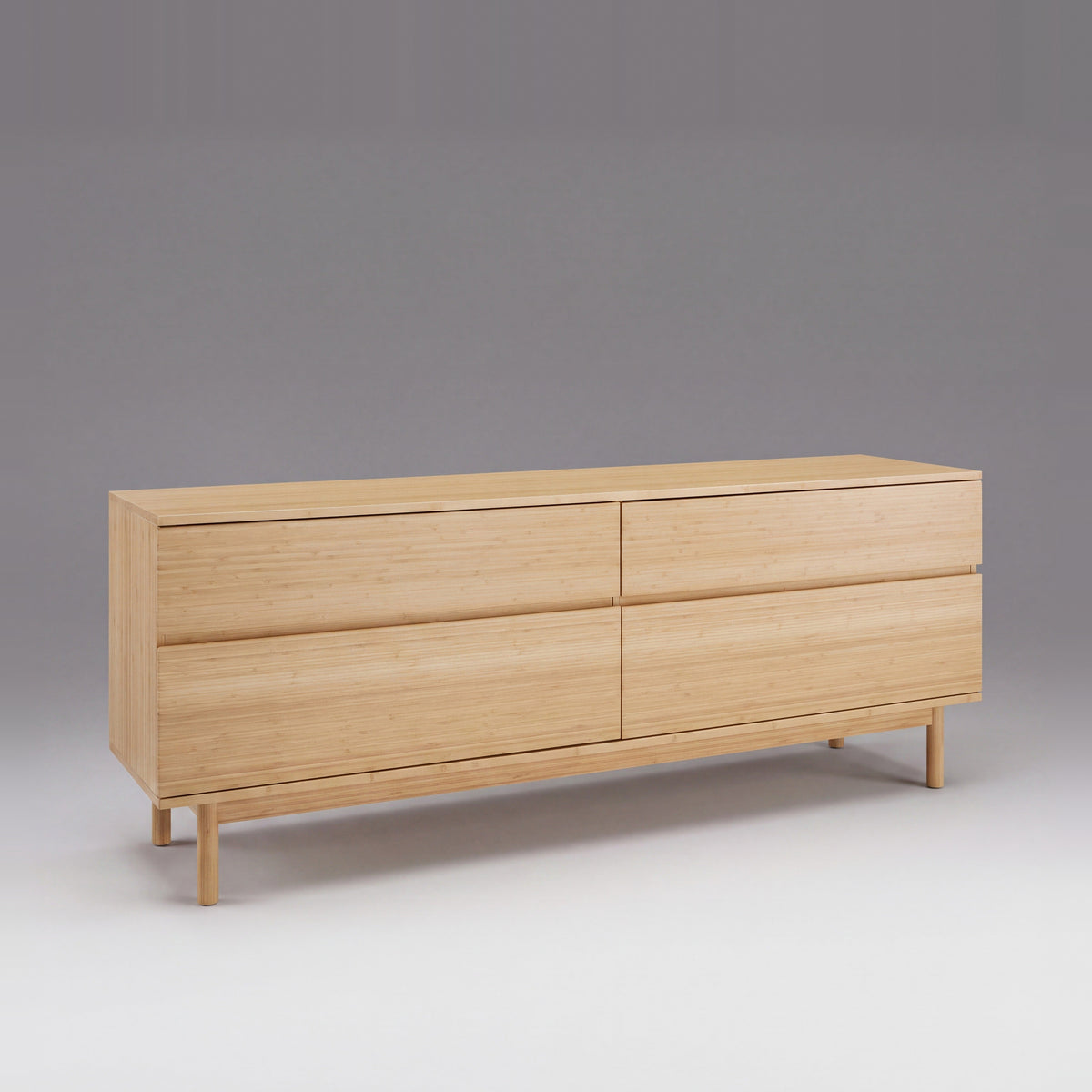 Greenington Monterey Dresser in Wheat bamboo, on a studio background