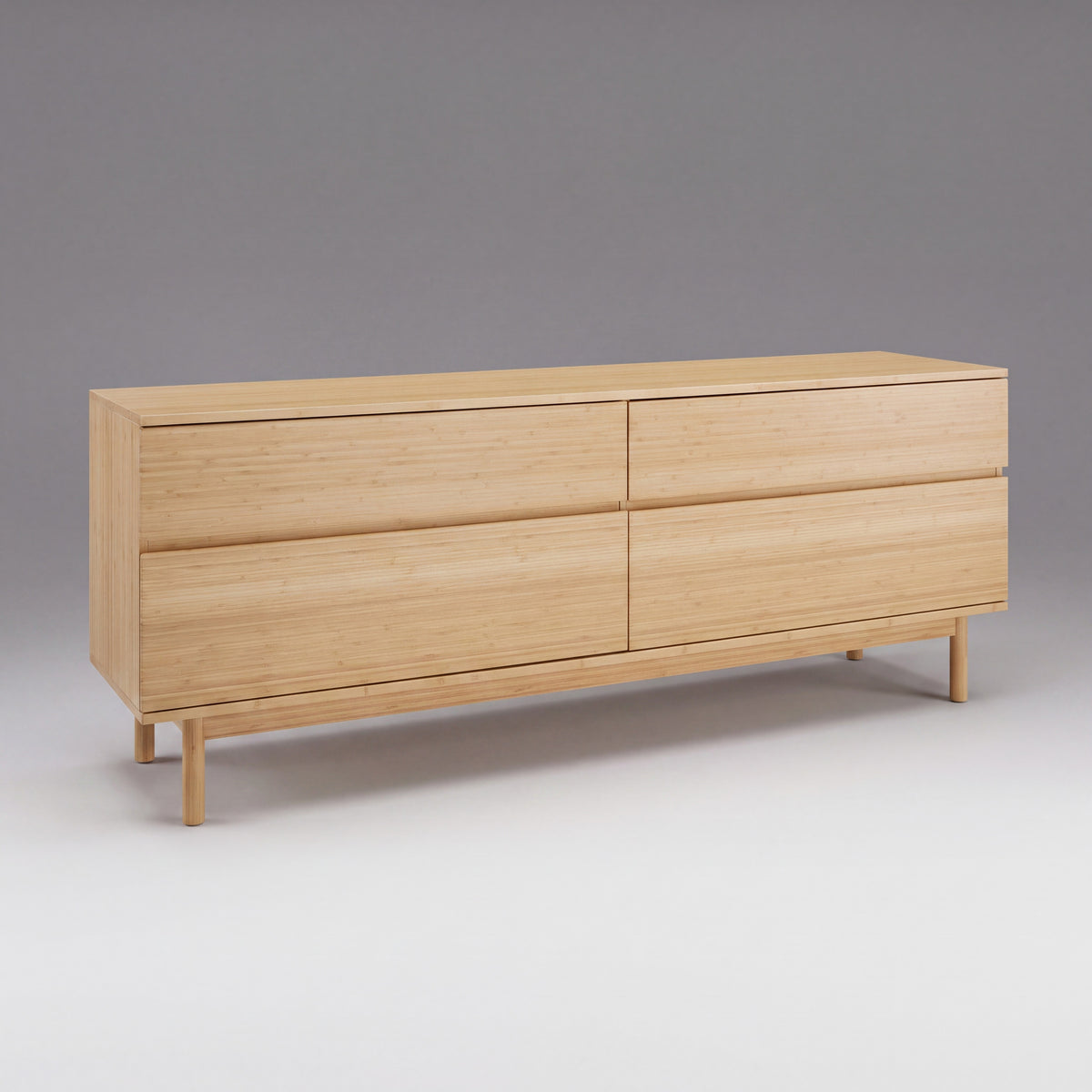 Greenington Monterey Dresser in Wheat bamboo, on a studio background