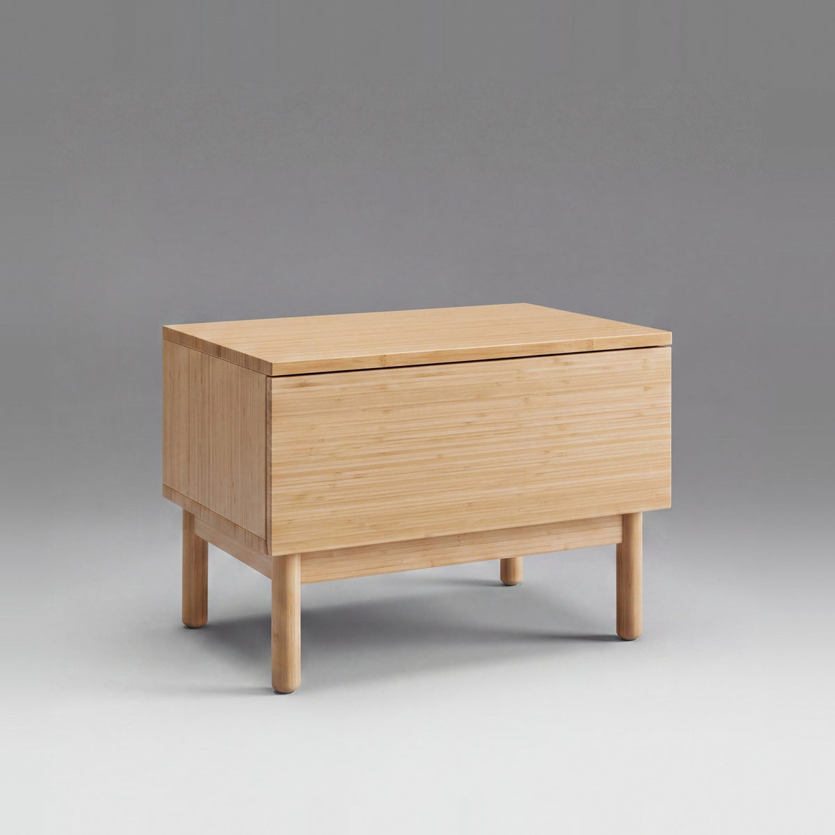 Greenington Monterey Nightstand in Wheat bamboo, on a studio background