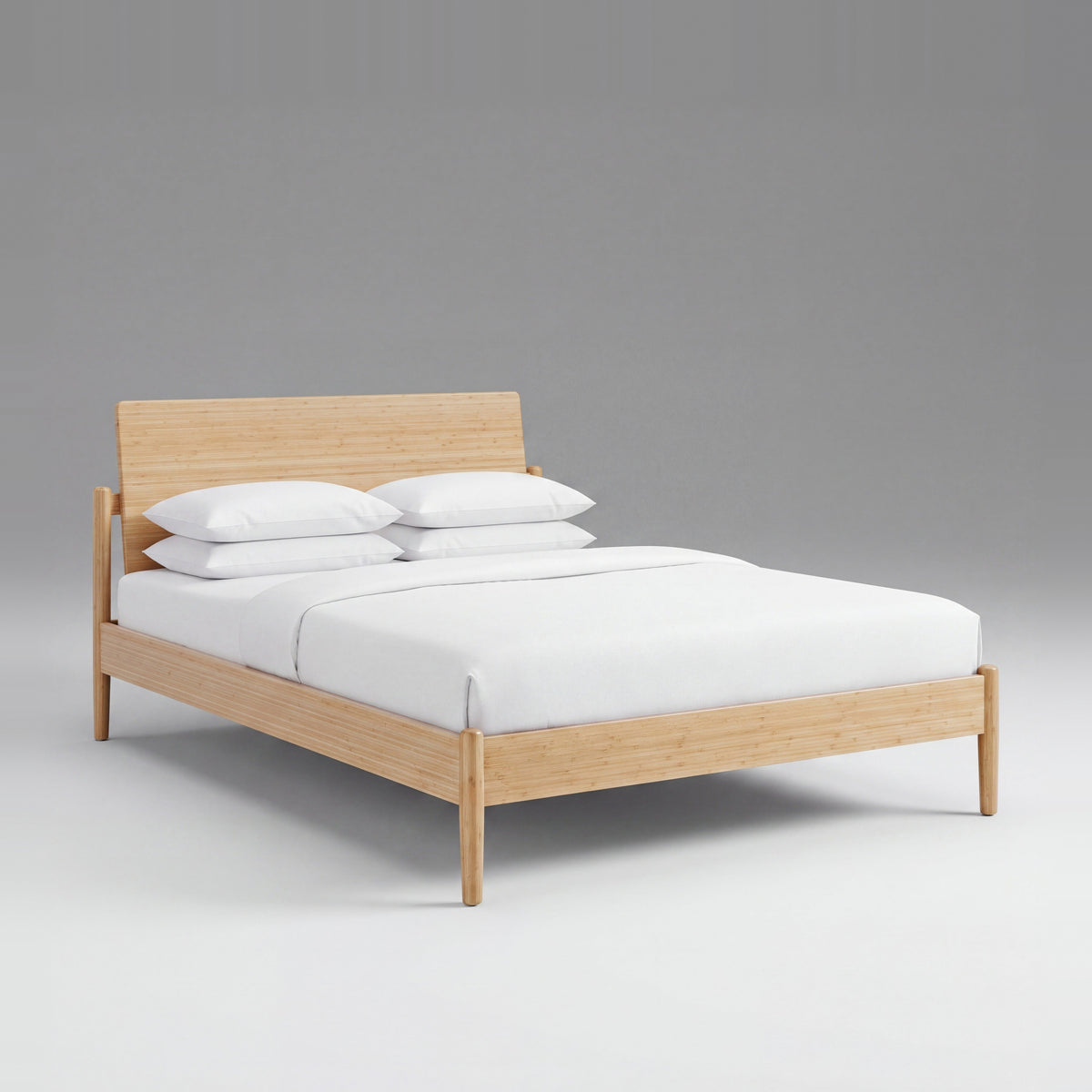 Greenington Monterey Platform Bed in Wheat bamboo, on a studio background