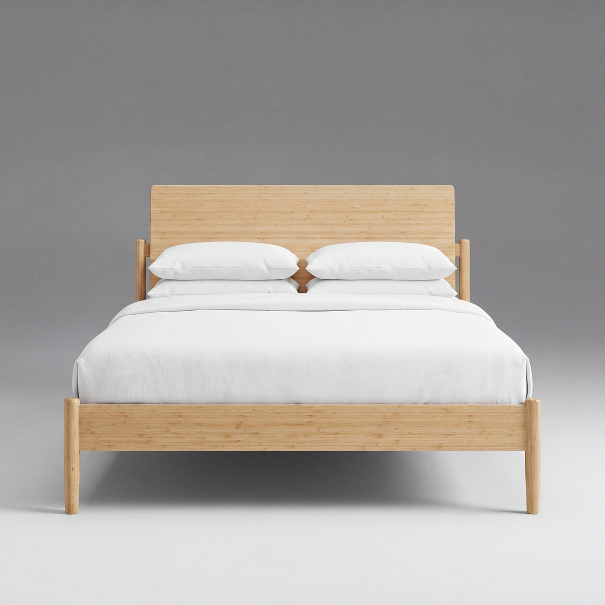 Greenington Monterey Platform Bed in Wheat bamboo, shown on a plain background