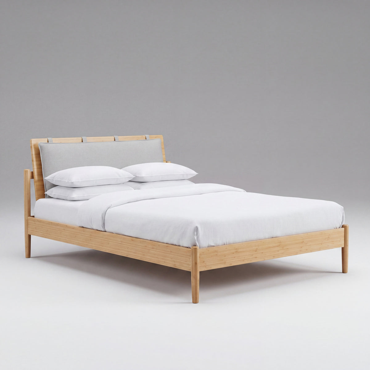 Greenington Monterey Platform Bed in Wheat bamboo, on a studio background