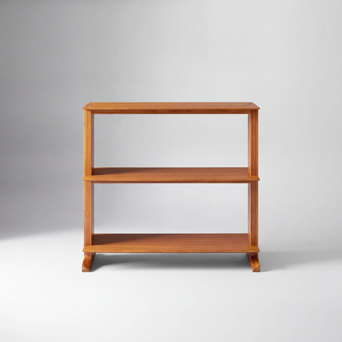 Greenington Neo Shelf in Amber bamboo, shown on a plain background