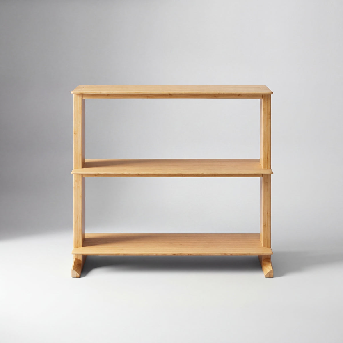 Greenington Neo Shelf in Wheat bamboo, shown on a plain background