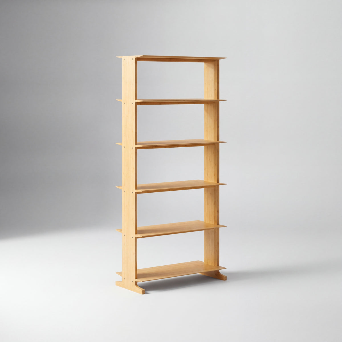 Greenington Neo Tall Shelf in Wheat bamboo, shown on a plain background