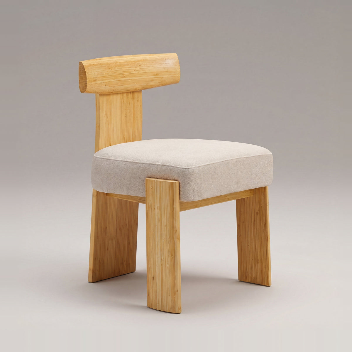 Greenington Olly Dining Chair in Wheat bamboo, on a studio background