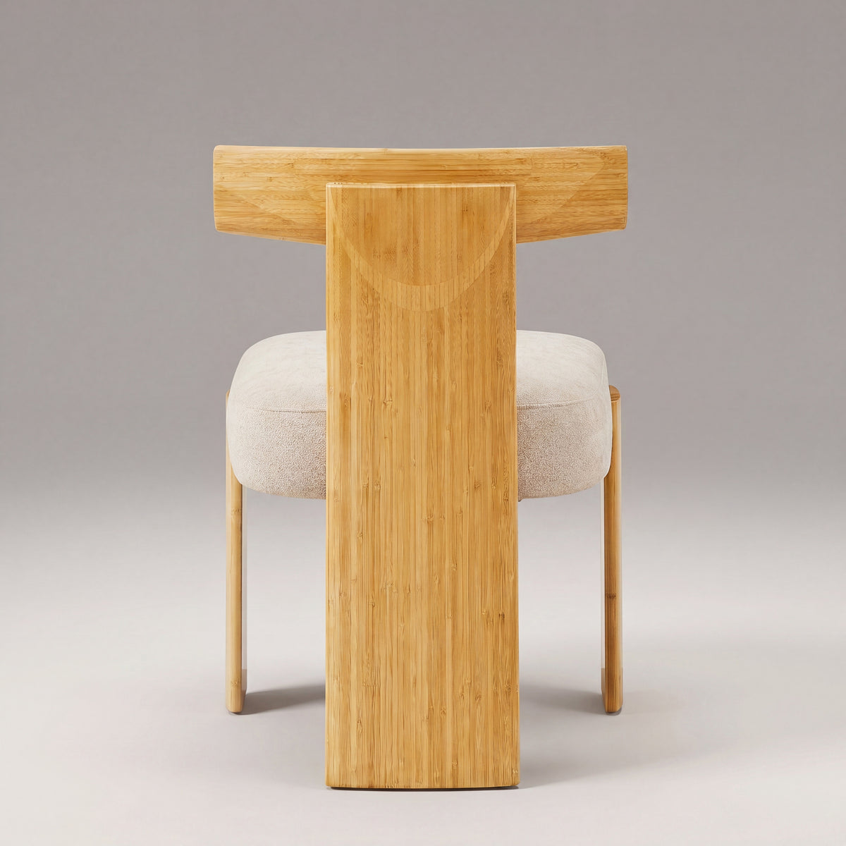 Greenington Olly Dining Chair in Wheat bamboo, on a studio background
