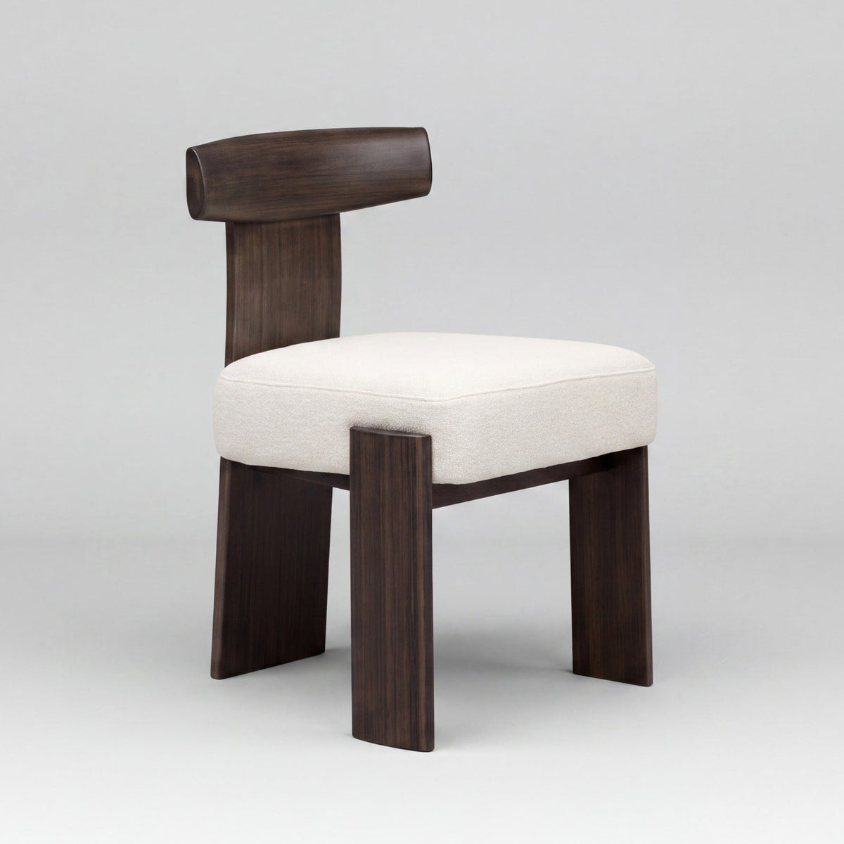Greenington Olly Dining Chair in Caviar bamboo, on a studio background