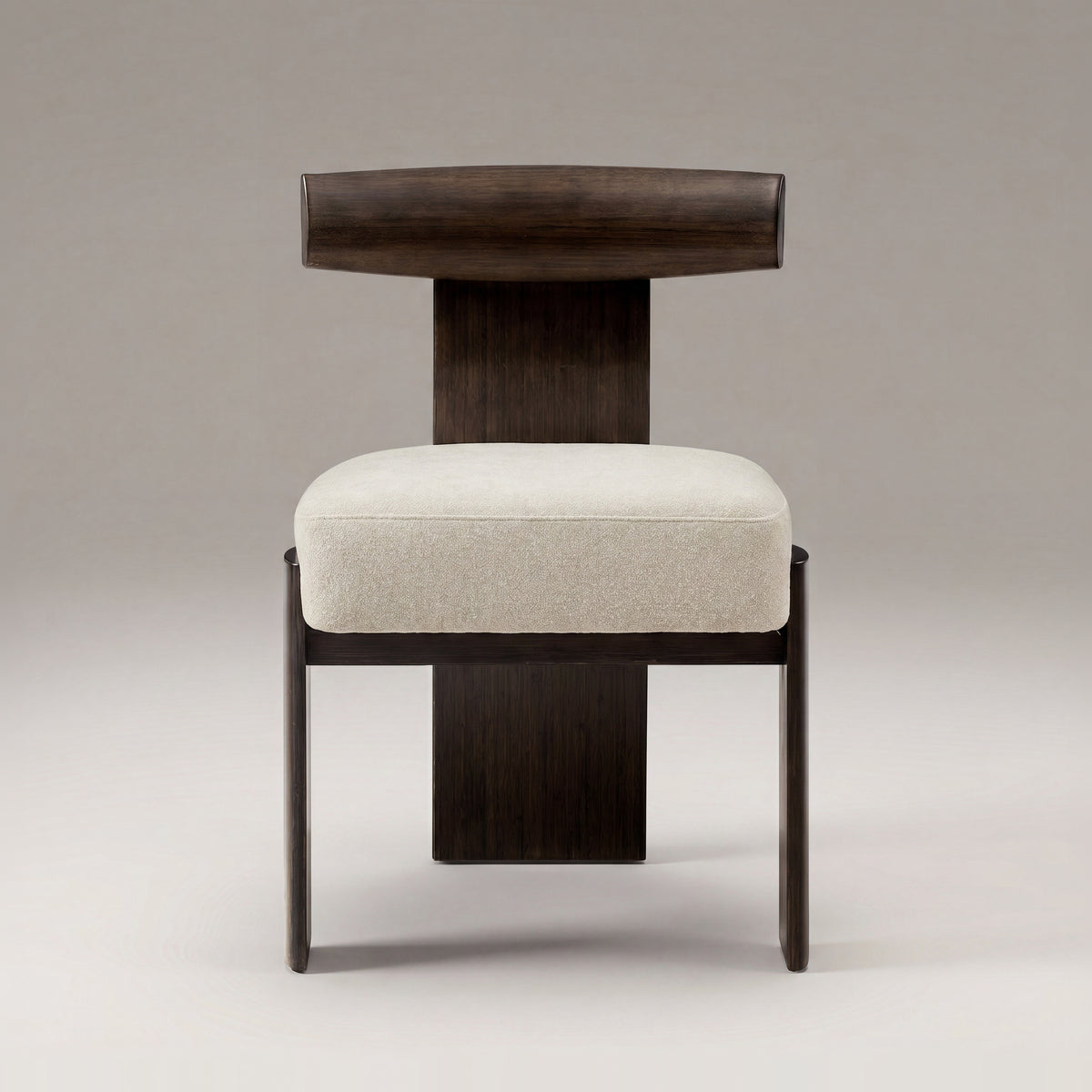 Greenington Olly Dining Chair in Caviar bamboo, on a studio background