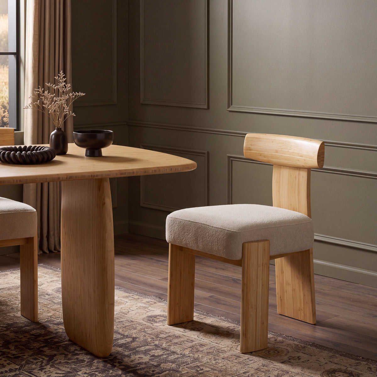 Greenington Olly Dining Chair in Wheat bamboo