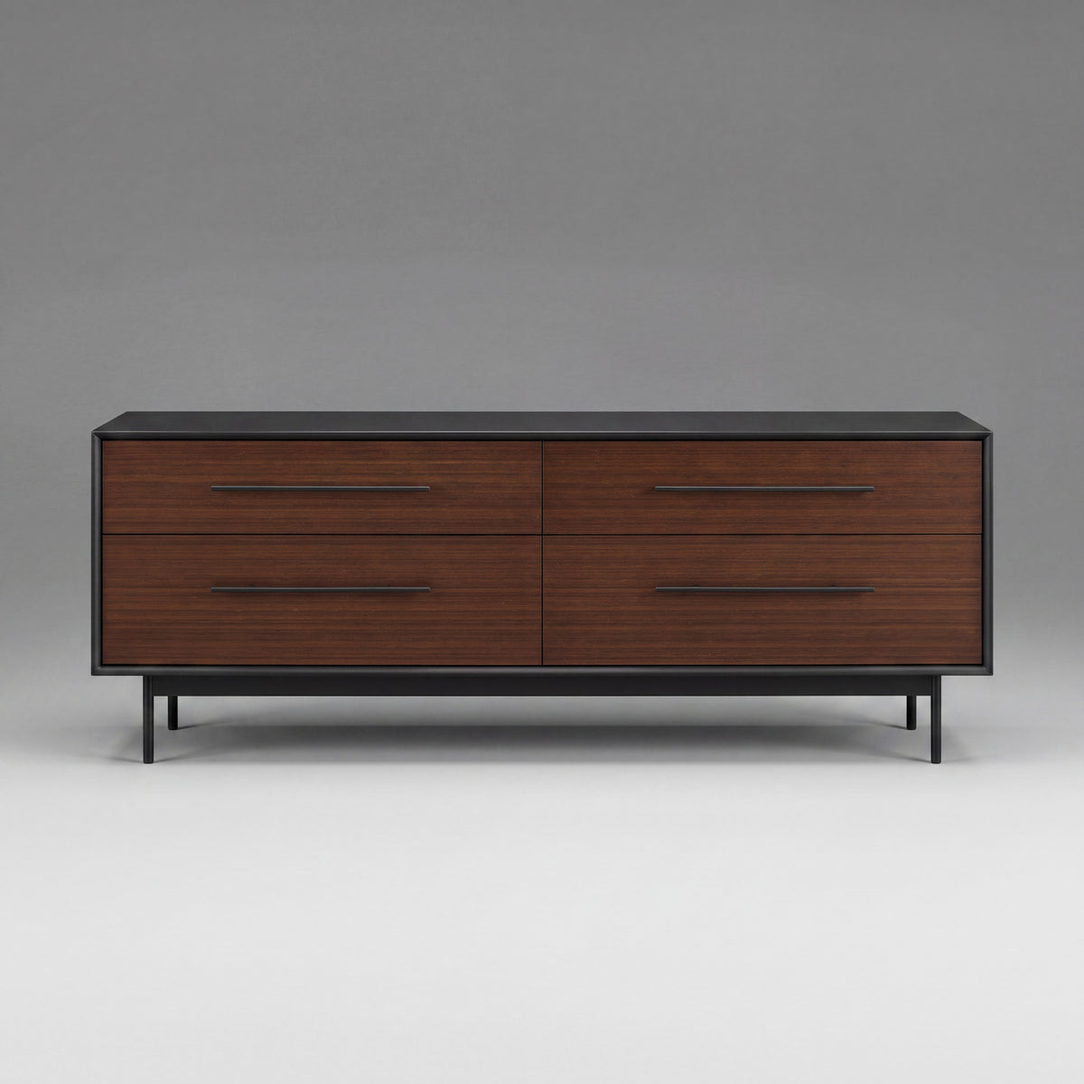 Greenington Park Avenue Dresser in Ruby and Onyx bamboo, shown on a plain background
