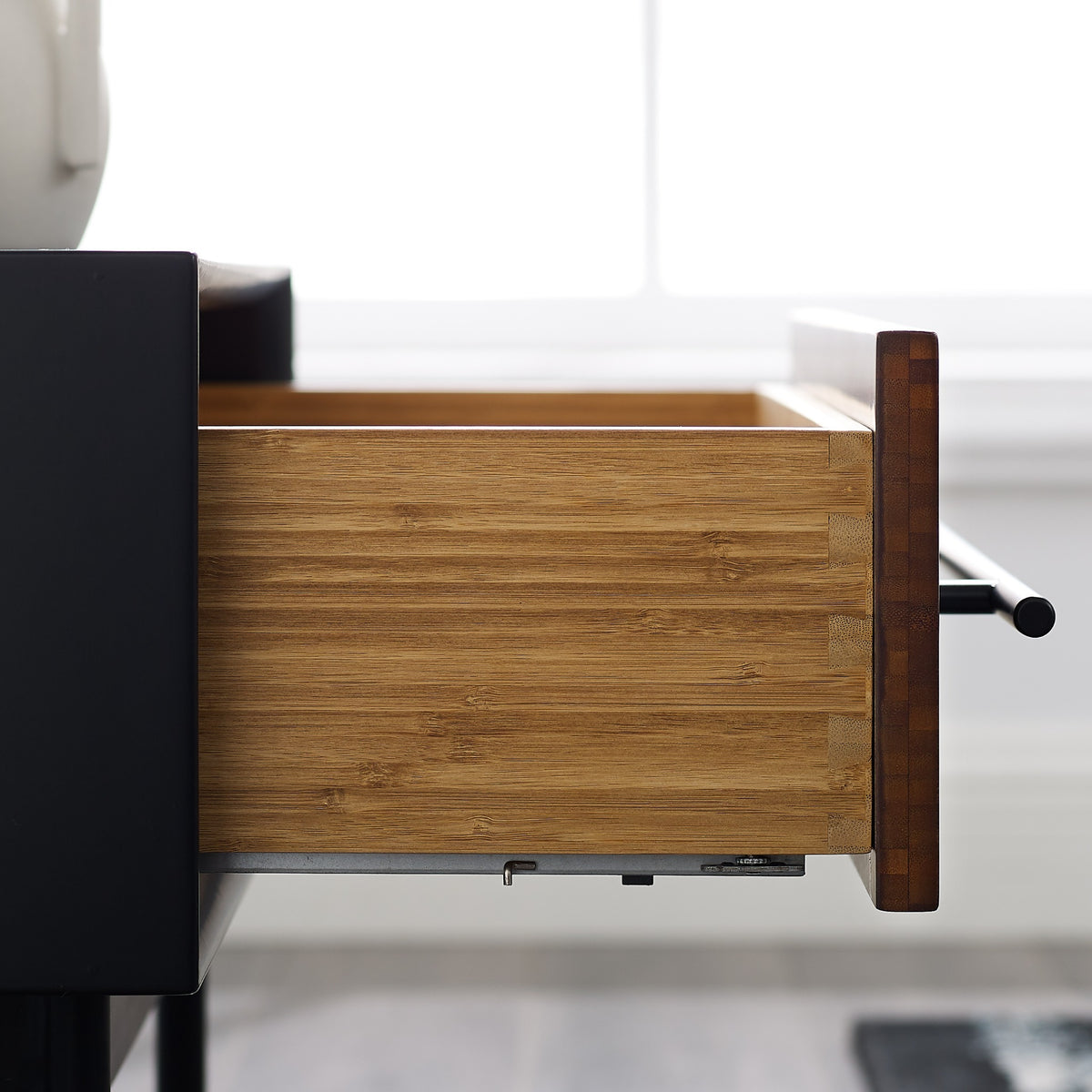Greenington Park Avenue Nightstand in Ruby and Onyx bamboo