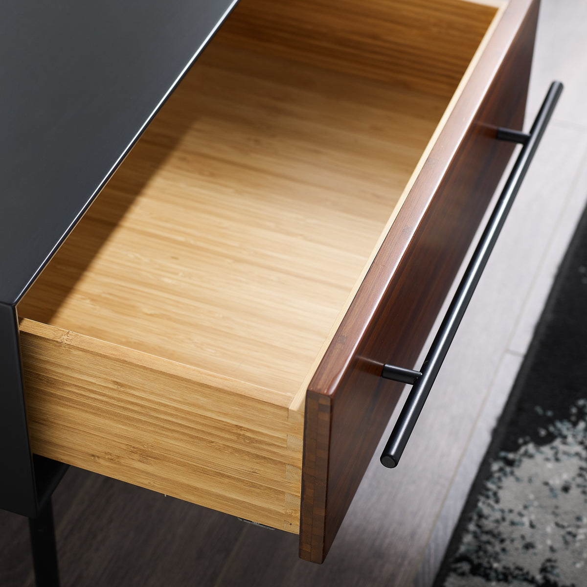 Greenington Park Avenue Nightstand in Ruby and Onyx bamboo