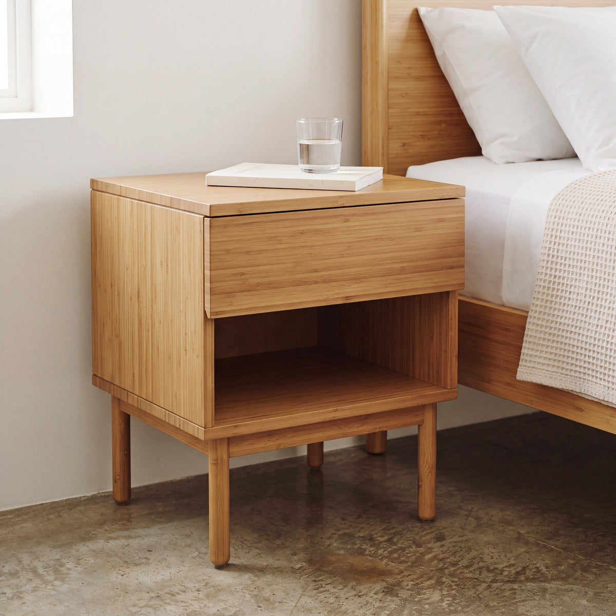 Ria nightstand in Caramelized