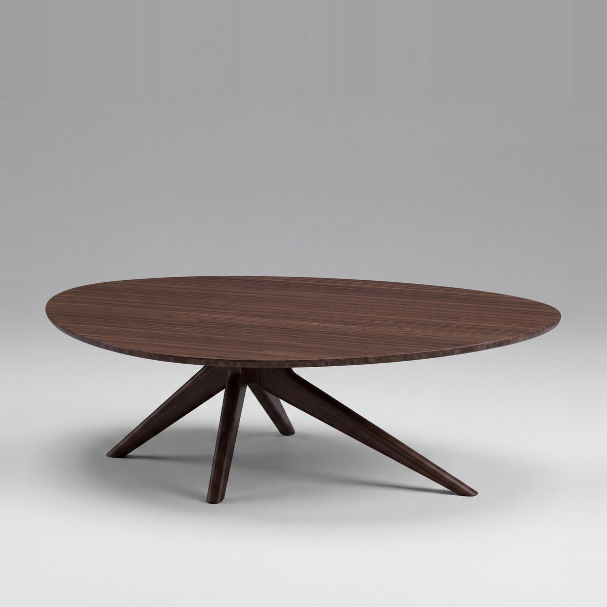 Greenington Rosemary Coffee Table in Black Walnut bamboo, on a studio background
