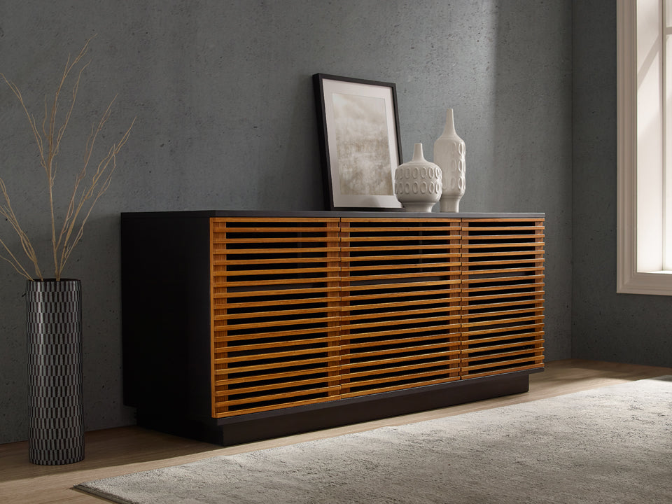 Rowan Media Center (64") in Amber/Onyx
