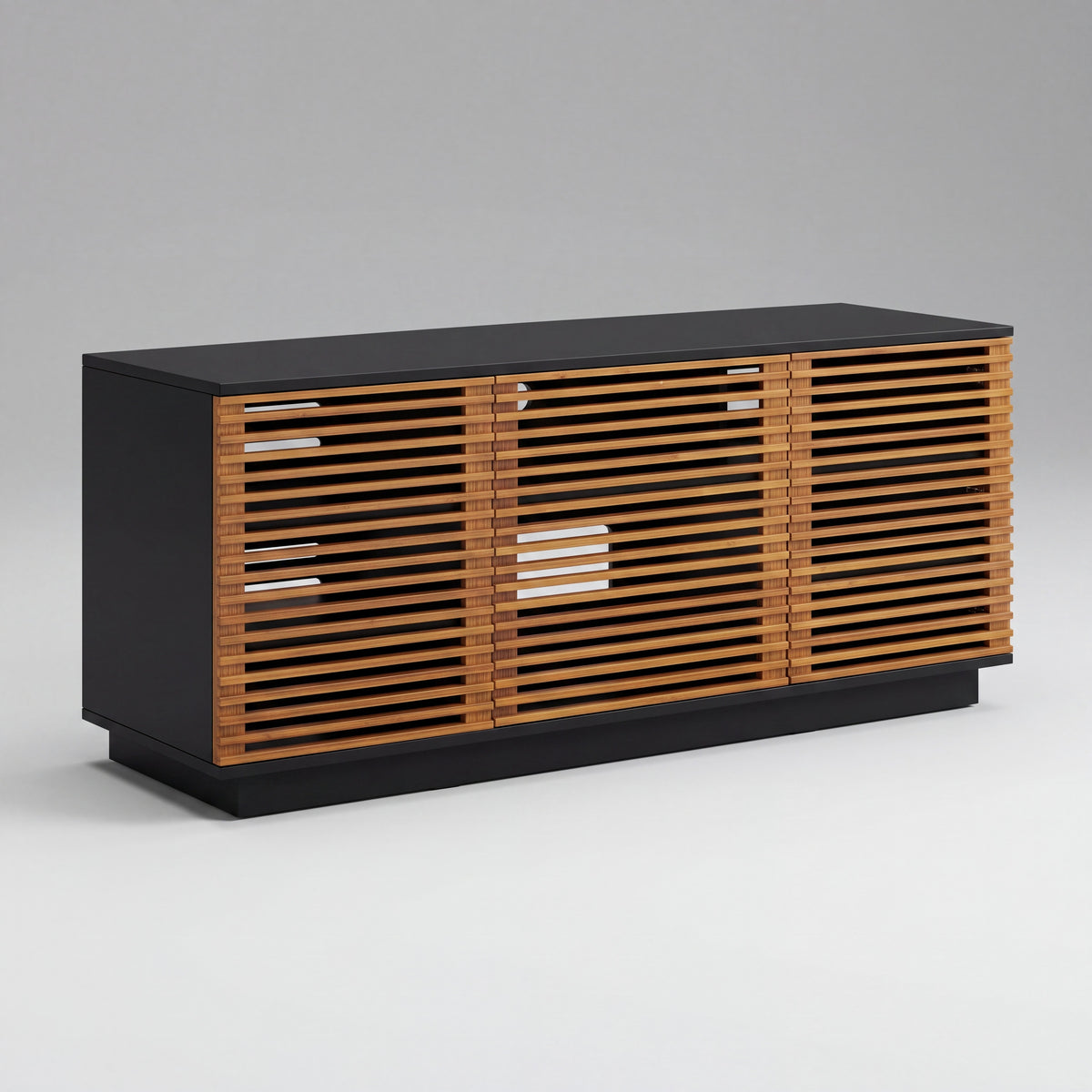 Greenington Rowan Media Center (64") in Amber bamboo, shown on a plain background