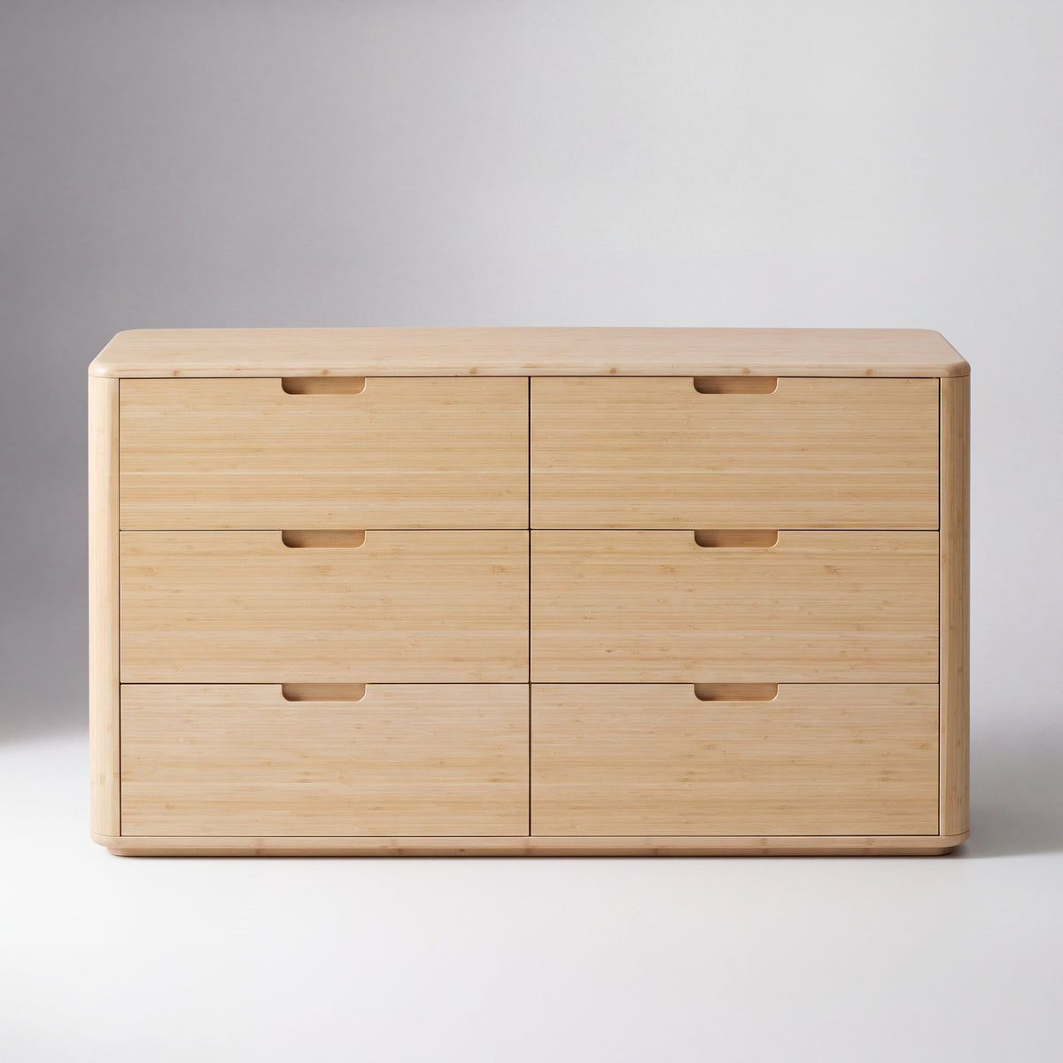 Greenington Sahara Dresser in Wheat bamboo, on a studio background