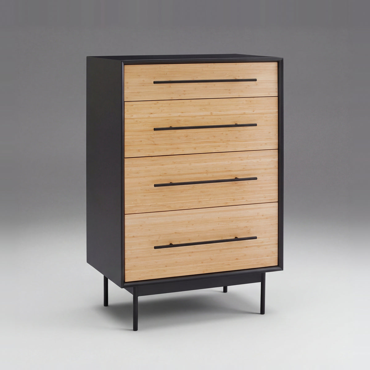 Greenington Santa Cruz Chest in solid bamboo, on a studio background