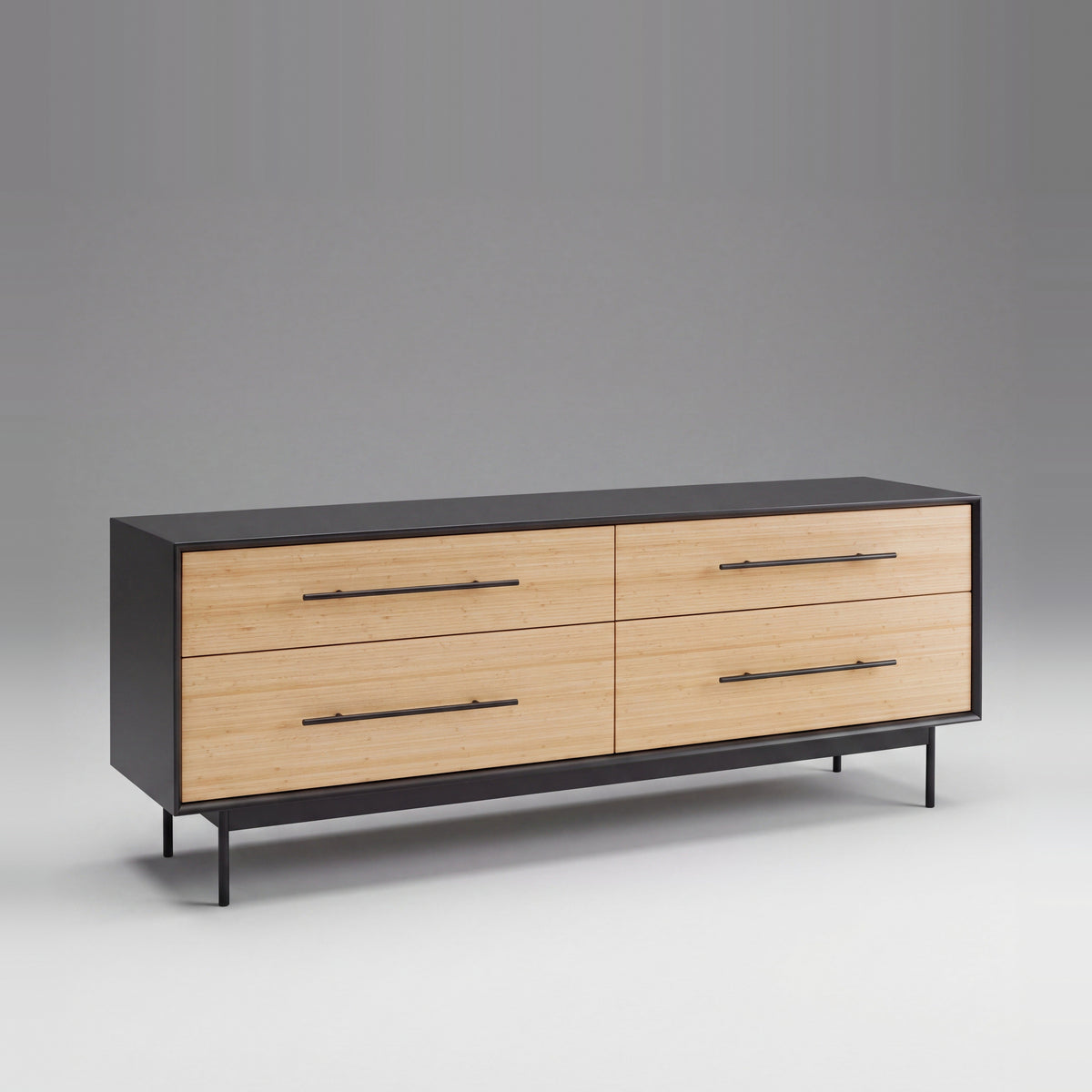 Greenington Santa Cruz Dresser in solid bamboo, on a studio background