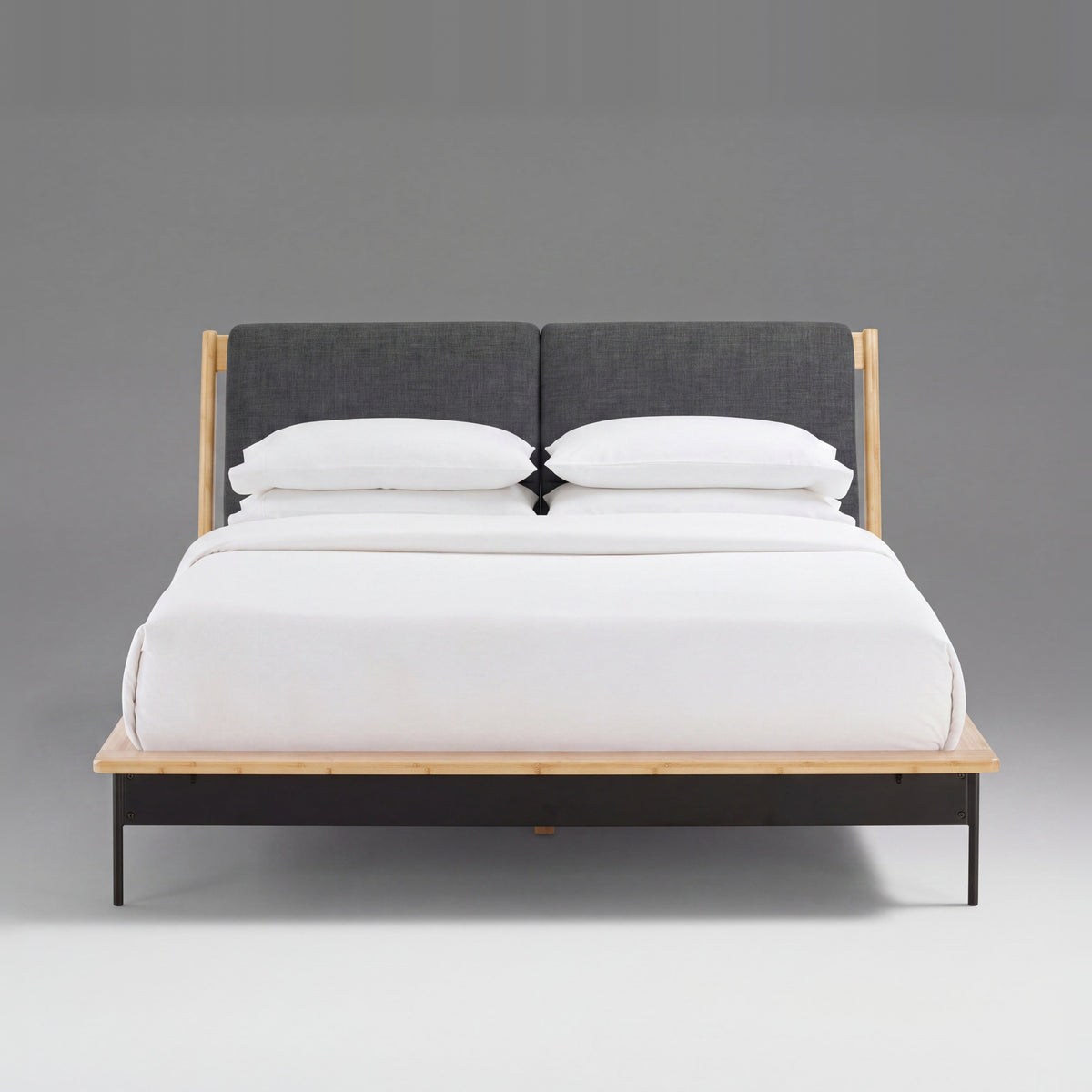 Greenington Santa Cruz Platform Bed in solid bamboo, on a studio background
