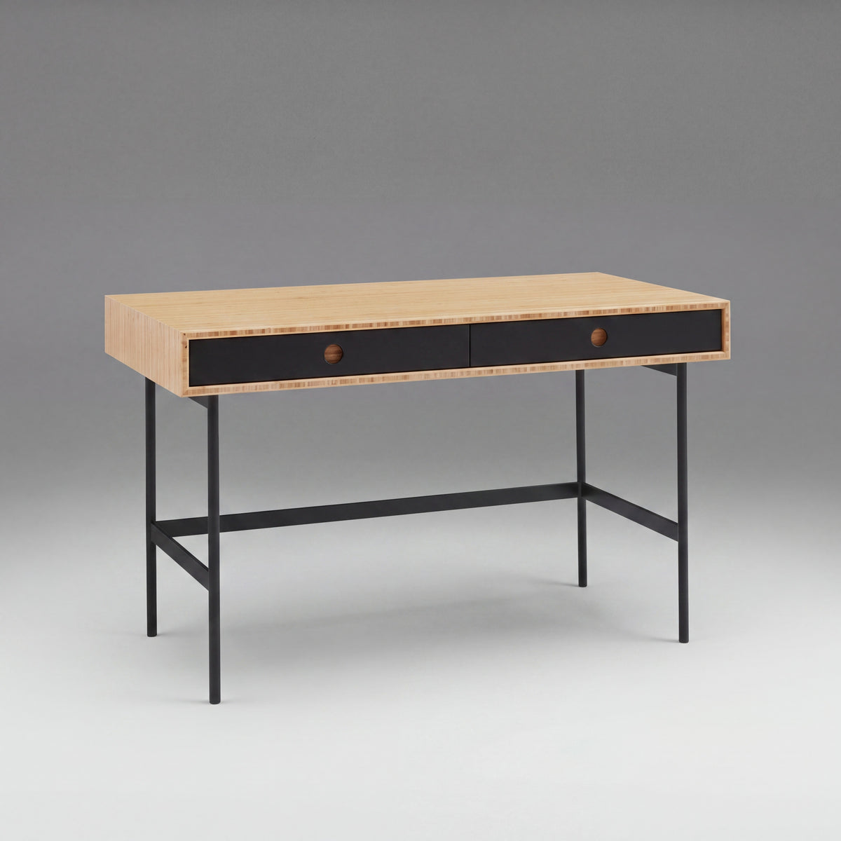 Greenington Santa Cruz Writing Desk in Wheat bamboo, on a studio background